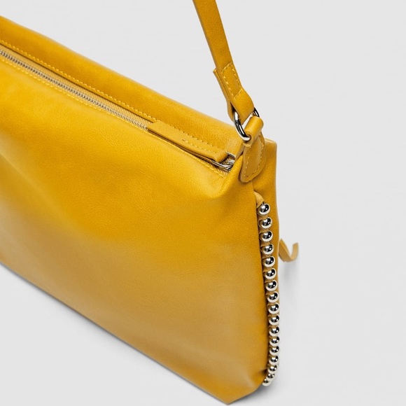 NWT • Zara • Studded Crossbody Bucket Bag - Picture 6 of 7